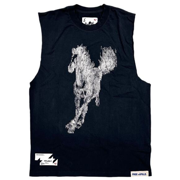 FREE reFILLS Readywear Men's Tank Top Stallion Cutoff Relaxed Fit Tee T-Shirt - Picture 2 of 5